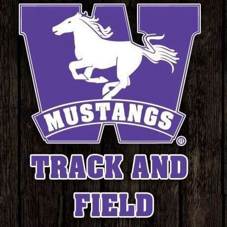 Mustangs track and field logo